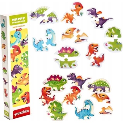 Puzzlika 15252 Dinosauři 8 zvířátek 16 dílků