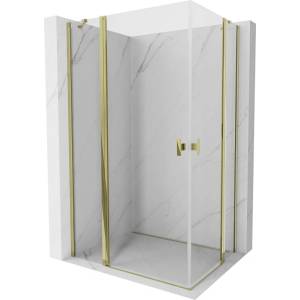Mexen Mist Duo душ кабина с врати 95 x 85 см, прозрачна, златна - 8A4-095-085-50-00 (8A4-095-085-50-00)