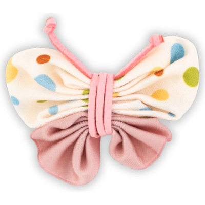 Sponka klip do vlasů růžový motýlek Busy Lizzie - Butterfly
