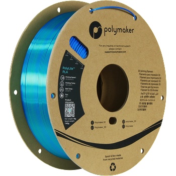 Polymaker PolyLite Dual Silk PLA Caribbean Sea Blue-Green - 1, 75 mm / 1000 g (PA03025)