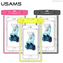 Púzdro USAMS YD001 Luminous vodotěsné Smartphone 5.5" ružové