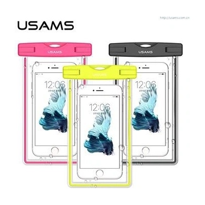 Púzdro USAMS YD001 Luminous vodotěsné Smartphone 5.5" ružové