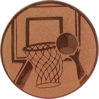EMBLÉM BRONZOVÝ BASKETBAL
