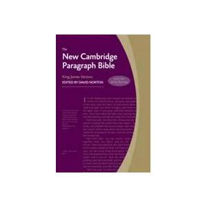 New Cambridge Paragraph Bible with Apocrypha, KJ590: TA (2011)