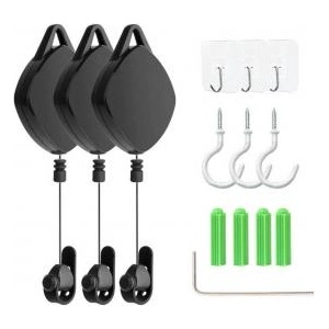 Stradour Set of 3 pieces of hook brackets for suspending vr goggle cables - pcmall