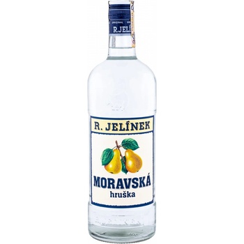 Rudolf Jelínek Hruška Moravská 40% 1 l (čistá fľaša)