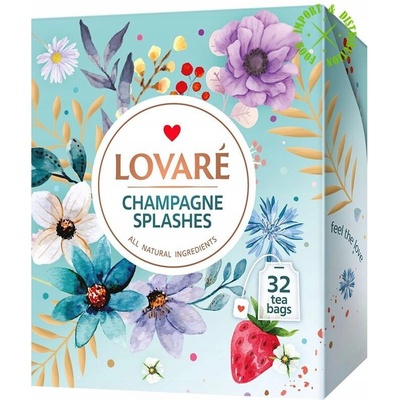 Lovaré Champagne Splashes 32 vrecúšok 64 g