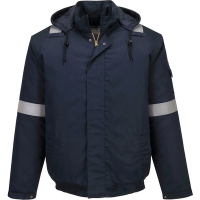 Portwest FR731 Zateplená pracovná bunda Bomber Bizflame Work+ FR modré