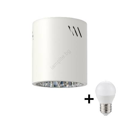 LED Спот GEORGE 1xE27/6W/230V Ø 11 см бял (LEDMI2491)