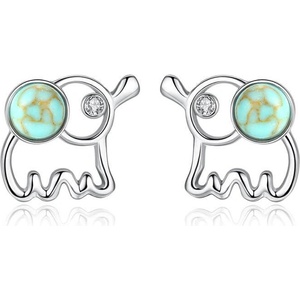 Silenti Jewelry Сребърни обеци "Слонче