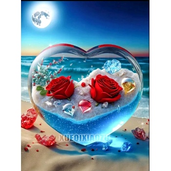 Image 1 of Рози в сърце 20/30 см