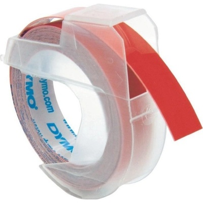 DYMO páska reliéfna 3D, 9 mm x 3 m, červená