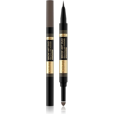 Eveline Cosmetics Brow Art Duo двустранен молив за вежди цвят Light 8 гр