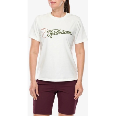 Bavlnené tričko dámske Fjallraven Archive Logo T shirt eggshell