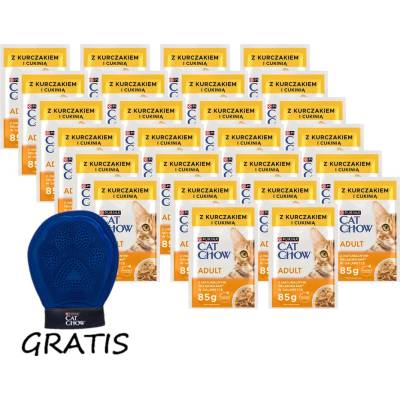 PURINA Cat Chow Adult Kuře a cuketa sáček 26 x 85 g