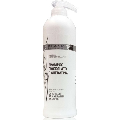Black Shampoo cioccolato e cheratina šampón s extraktom kakaa a keratínu 500 ml