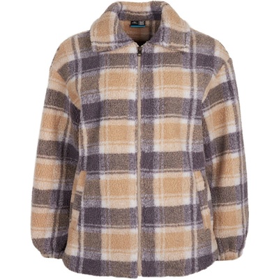 O'Neill Check FZ Fleece JACKET béžová hnedá