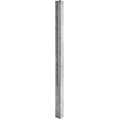 Betonový sloupek PREMIUM na plot 180 cm koncový hladký - šedý, litý