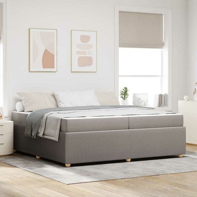 zahrada-XL 3398435 Rám postele s matrací s matrací Taupe textil