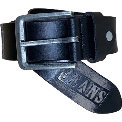 Pragati Fashion kožený opasek Jeans prírodní černá