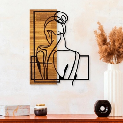 ASIR Nástěnná dřevěná dekorace WOMAN POSTURE