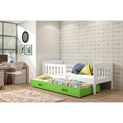 Interbeds Kubus 3 s matracom rozkladacia Biela / zelená