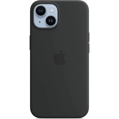 Apple iPhone Silicone Case with MagSafe - оригинален силиконов кейс за iPhone 14 с MagSafe (черен)