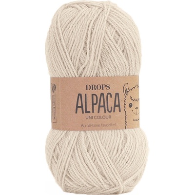 Příze DROPS Alpaca uni colour 9036 - krémová