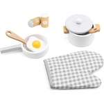 Viga Toys Дървен готварски комплект Viga Toys - Бял (44693) - baby