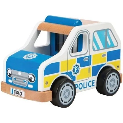Bigjigs Toys - Дървена полицейска кола