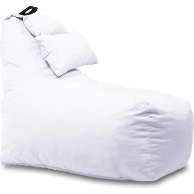 Pufrelax Пуф фотьойл и декортивна възглавница Mirraggio, за открито, Бял