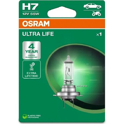 Osram Ultra Life H7 PX26D 12V 55W 64210ULT-1BL
