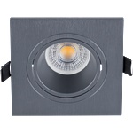 ELMARK Led ПЛАСТМАСОВА КВАДРАТНА ЛУНА par 16 cob 7w 4000- (92s117wh/gr)