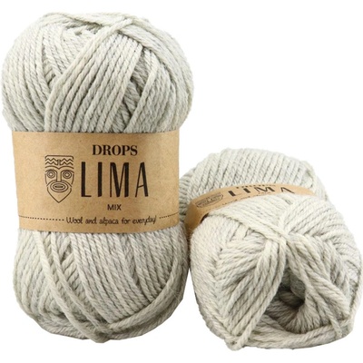 Drops Lima MIX 9020 perlově šedá