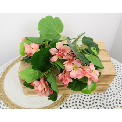 Sempro Umelá kytička Pelargonia 103F 35cm ružová