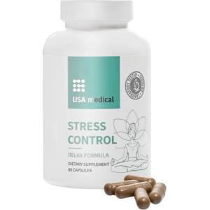 USA medical Stress Control with AlphaWave® L-theanine [60 капсули]