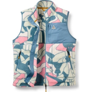 Passenger Дамски поларен елек Passenger Women's Home Full Zip Recycled Sherpa Gilet Fleece vest - Slower Rhythms Stormy Blue - размер XS (132-1710-0311)