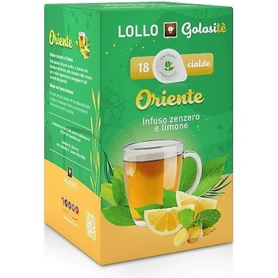18 бр. чай на фитър дози lollo oriente(джинджифил и лимон)