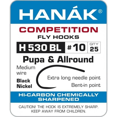 Hanák Competition Muškařský háček na kukly a pakomáry vel.12 25 ks