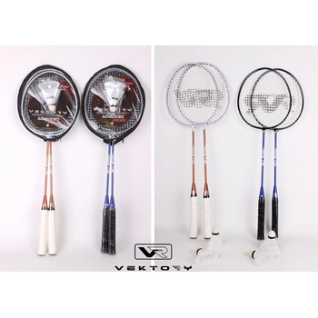 Vektory sport Комплект ракети за бадминтон с калъфи за ракетите vektory sport