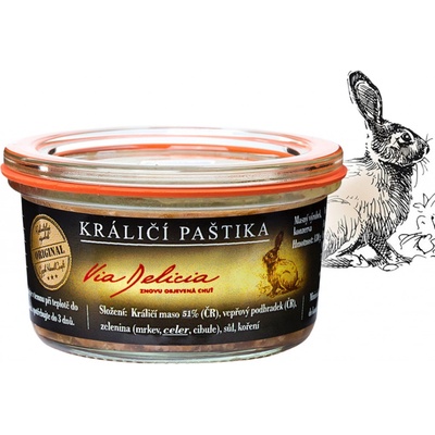 Via Delicia Králičí paštika 130g – Zboží Dáma