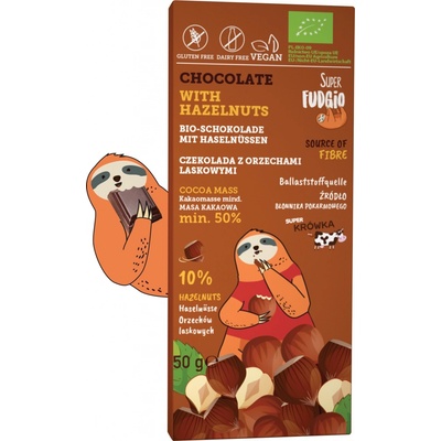 Super Fudgio s lískovými oříšky bio vegan 50 g