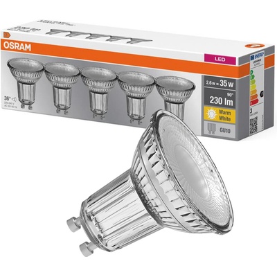 Osram LED reflektor GU10 2,6W 2 700K 230lm 36° 5ks