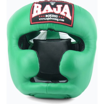 Raja boxing Полукожена зелена боксова каска
