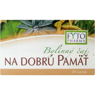 Fytopharma Bylinný čaj na dobrou paměť 20 x 1,25 g
