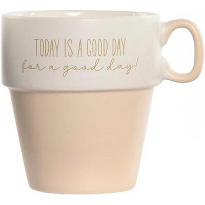 Item international Порцеланова чаша за кафе с надпис 285мл, розова (2001)