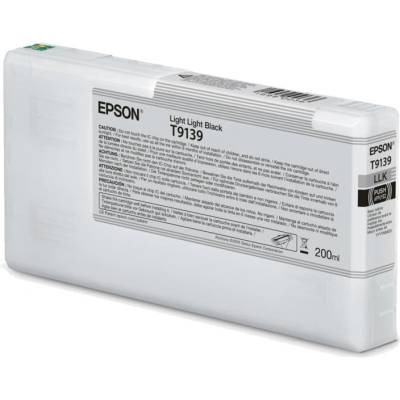 Epson Консуматив, Epson T9139 Light Light Black Ink Cartridge (200ml) (8715946629360)