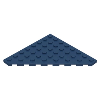 Lego 30504 Dark Blue Wedge, Plate 8 x 8 Cut Corner