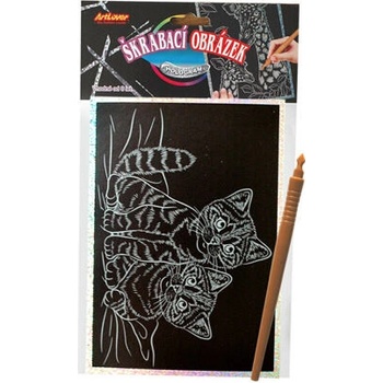 Škrabací obrázek hologram 14x25cm 8 druhů