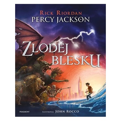 Percy Jackson - Zloděj blesku ilustrované vydání - Rick Riordan, John Rocco ilustrácie